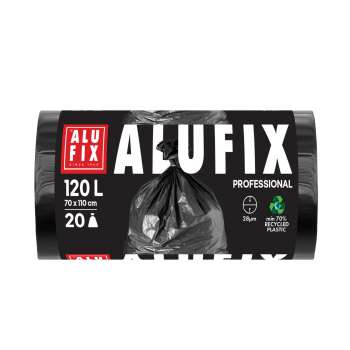 Pytle na odpad Alufix – 120 l, 28 mic, 20 ks, černé