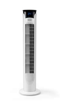 Sloupový ventilátor Black+Decker BXEFT48E – 45 W, výška 81 cm, hlučnost 61 dB, bílý
