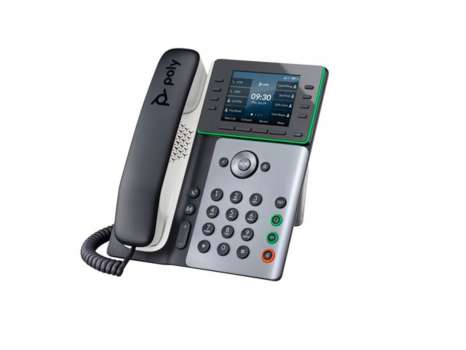 IP telefon HP Poly Edge E320 – Bluetooth, SIP, šedý