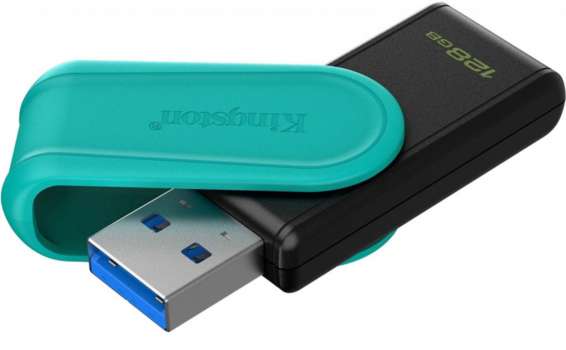 USB flash drive Kingston DataTraveler Exodia S – 128 GB, USB 3.2 Gen 1, Black/Turquoise