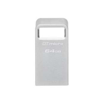 USB flash drive Kingston DataTraveler Micro – 64 GB, USB 3.2 Gen 1, stříbrný