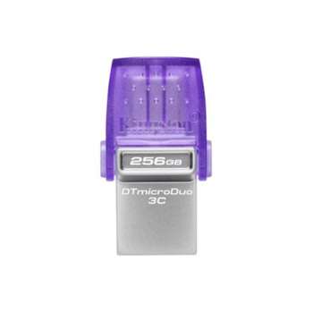USB flash drive Kingston DataTraveler microDuo 3C – 256 GB, USB 3.2 Gen 1, USB-C, Purple