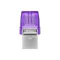 USB flash drive Kingston DataTraveler microDuo 3C – 64 GB, USB-C, USB-A, Purple