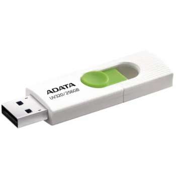 USB flash drive ADATA UV320 – 256 GB, USB 3.2, White/Green