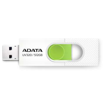 USB flash drive ADATA UV320 – 512 GB, USB 3.2, White/Green