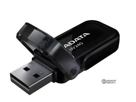 USB flash drive ADATA UV240 – 64 GB, USB 2.0, černý