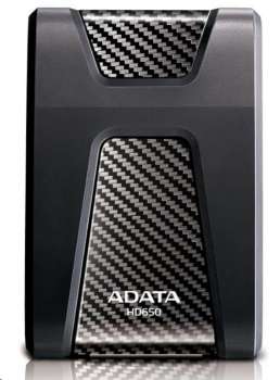 Externí pevný disk ADATA DashDrive Durable HD650 – 2 TB, 2,5", USB 3.1, černý