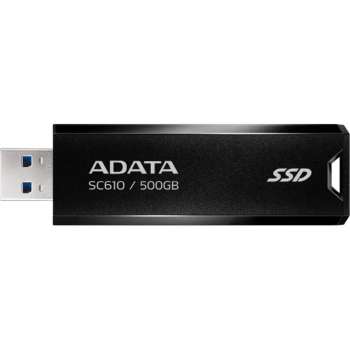 Externí SSD ADATA SC610 – 500 GB, USB-A 3.2, černý