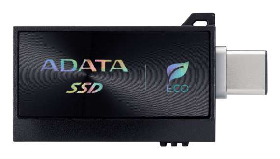Externí SSD disk ADATA SC730 – 512 GB, USB 3.2 Gen 2, USB-C/A, černý