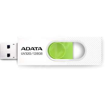 USB flash drive ADATA UV320 – 128 GB, USB 3.2 Gen 1, White-Green