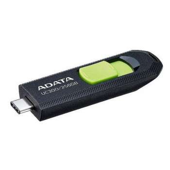 USB flash drive ADATA UC300 – 256 GB, USB-C 3.2, Black/Green