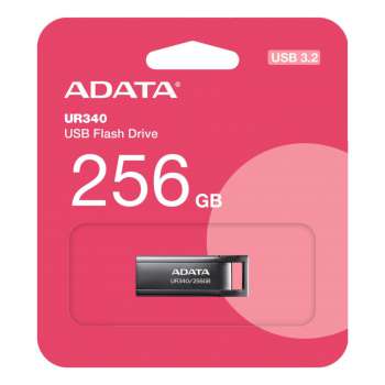 USB flash drive ADATA UR340 – 256 GB, USB 3.2 Gen 1, černý