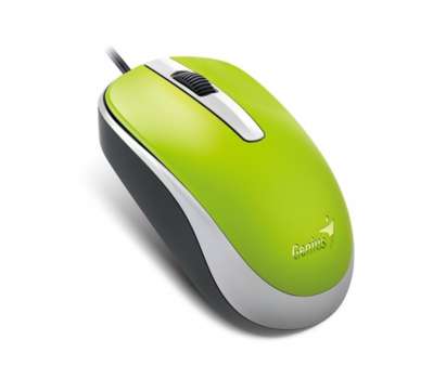Optická myš Genius DX-120 – drátová, 1200 dpi, USB, zelená