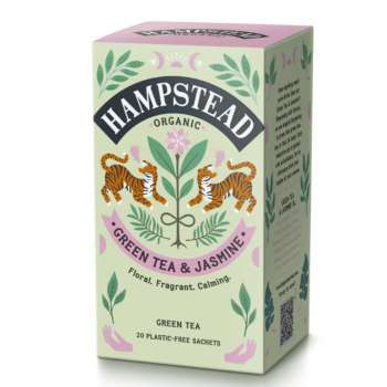 Zelený čaj Hampstead - bio,s  jasmínem a bergamotem, 20x 2 g