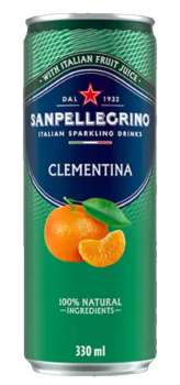 Limonáda San Pellegrino - Clementina, mandarinka, plech, 24x 330 ml