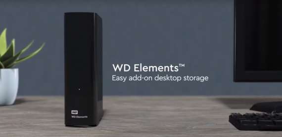 Externí pevný disk Western Digital WD Elements Desktop WDBWLG0120HBK – 12 TB, USB 3.0, Black