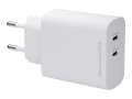 Síťový nabíjecí adaptér dbramante1928 re-charge – 45 W, 2× USB-C, bílý