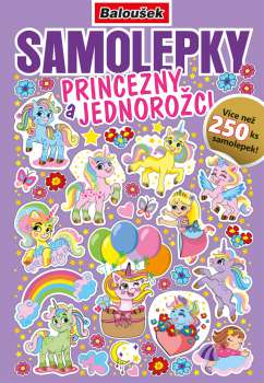Samolepkový sešit - Princezny a jednorožci, A5