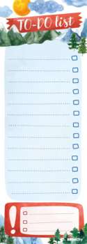 Plánovač To-Do list - Hory, 50 listů