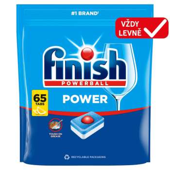 Tablety do myčky Finish Power - Lemon, 65 ks