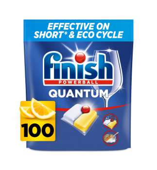 Tablety do myčky Finish Quantum All in 1 - Lemon Sparkle, 100 ks