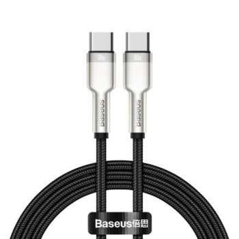 Datový kabel Baseus Cafule USB-C/USB-C - délka 2m, podpora PD až 100W, černý
