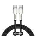 Datový kabel Baseus Cafule USB-C/USB-C - délka 2m, podpora PD až 100W, černý