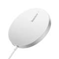 Bezdrátová nabíječka do sítě Baseus Simple Mini3 - podpora MagSafe a QI, 15W, USB-C, bílá
