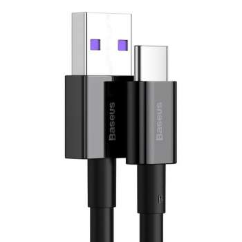Datový kabel Baseus Superior USB/USB-C - 1 m, 66W, černý