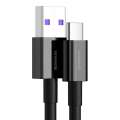 Datový kabel Baseus Superior USB/USB-C - 1 m, 66W, černý