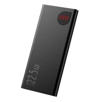Powerbanka Baseus Adaman 10000mAh - výkon až 22,5W, LED displej, výstupy 2x USB, 1x USB-C, černá