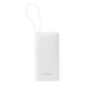 Powerbanka Baseus Bipow 2 20000mAh - výkon až 20W, LED displej, s integrovaným kabelem USB-C bílá
