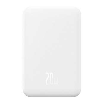 Powerbanka Baseus Mini s bezdrátovým nabíjením 5000mAh - výkon až 20W, výstup 1x USB-C, bílá