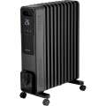 Olejový radiátor SENCOR SOH 8211GY – 11 článků, 2 400 W, Silver Black