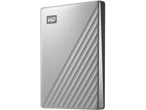 Externí pevný disk Western Digital My Passport Ultra WDBFTM0040BSL – 4 TB, USB-C, stříbrný