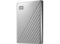 Externí pevný disk Western Digital My Passport Ultra WDBFTM0040BSL – 4 TB, USB-C, stříbrný