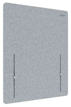 Výškově nastavitelný paraván Leitz Ergo, šíře 60 cm - šedý