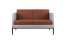 Sofa Tenore - dvoumístné, sv.šedé/skořicové