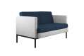 Sofa Tenore - dvoumístné, sv.šedé/tm.modré