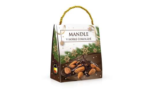 Mandle v hořké čokoládě v taštičce, 200 g