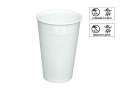Plastové kelímky - bílé, 200 ml, 100 ks