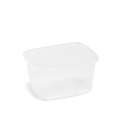 Plastové misky - hranaté, 300 ml, 10,8 x 8,1 cm, čiré, 100 ks