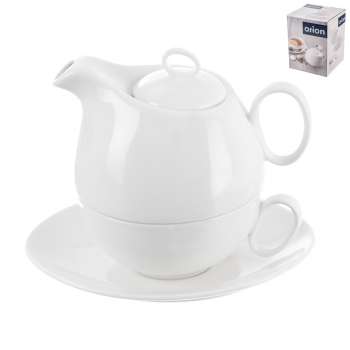 Čajová souprava Orion Mona - porcelánová, 3 ks