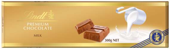 Čokoláda Lindt Gold - mléčná, 300 g
