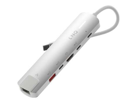 Multiportový hub LINQ 6in1 PRO – USB-C, 140 W