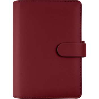 Diář Filofax Saffiano - A6, týdenní, tmavě červený