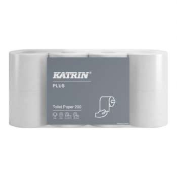 Toaletní papír Katrin - 2vrstvý, bílý, 23 m, 8 ks