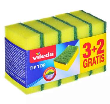 Houbičky na nádobí Vileda Tip Top - 3+2 ks