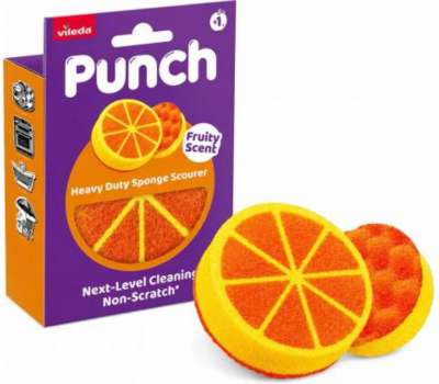 Houbička na nádobí Vileda Punch - orange, 1 ks
