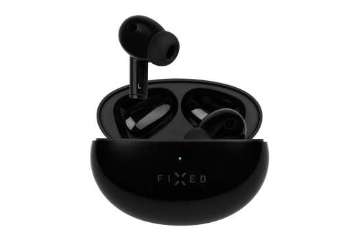Bezdrátová sluchátka FIXED Pods Pro – ANC, TWS, výdrž 24 h, černá